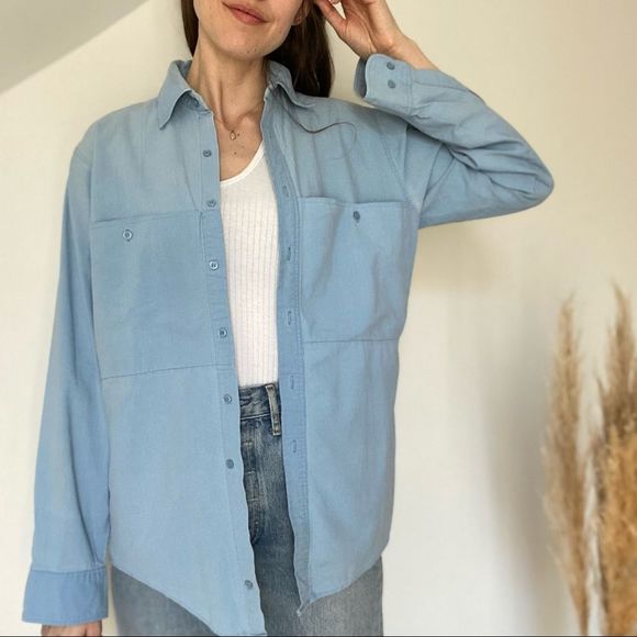 Vintage Tops - Vintage 100% Cotton Button Down